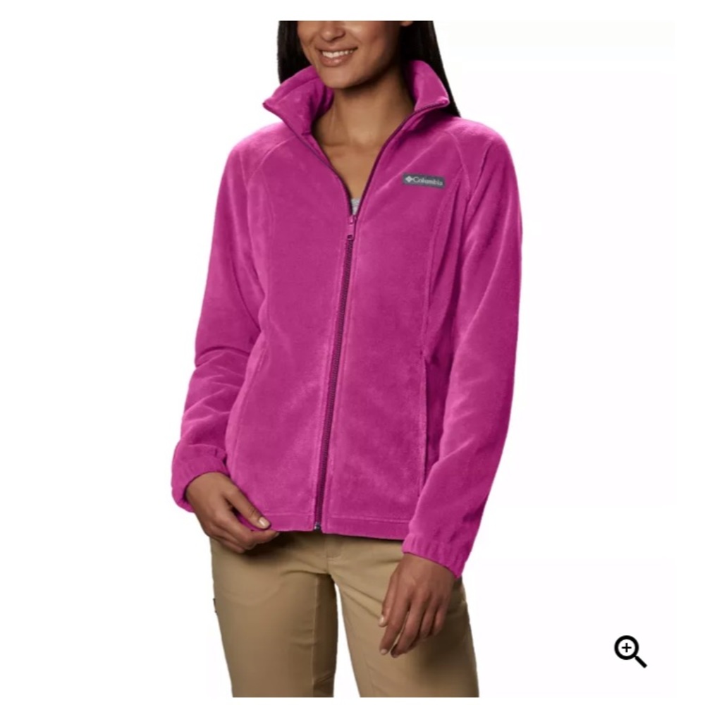Columbia Women’s Pink Full Zip Fleece Size: Large